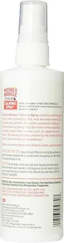 Vista 2 de Aerosol calmante, fórmula para reducción de estrés de Nature´s Miracle Just for Cats, 8 onzas (P-5780)