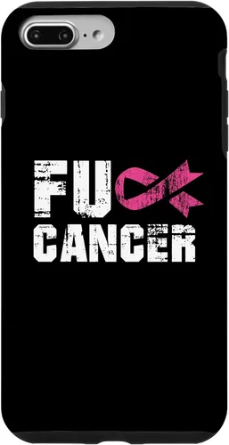 Vista 12 de iPhone 16 Fuck Cancer Survivor Gift Distressed Pink Ribbon Awareness Case