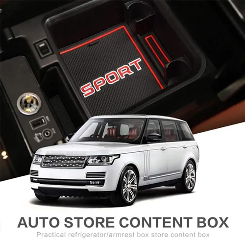 Vista 2 de YIWANG Caja de almacenamiento de reposabrazos central para Land Rover Range Rover Vogue 2013-2019 con refrigerador