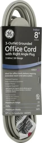 Vista 3 de GE JASHEP43019 Cable de extensión con conexión a tierra interior de 3 salidas