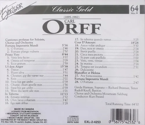 Vista 2 de Carl Orff Carmina Burana Cantiones profanes