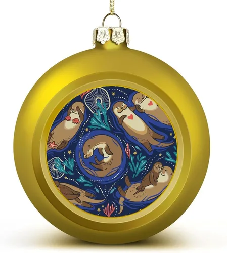 Vista 217 de Boobs Funny Shatterproof Matte Christmas Balls for Tree Wreath Home Decor 1PCS