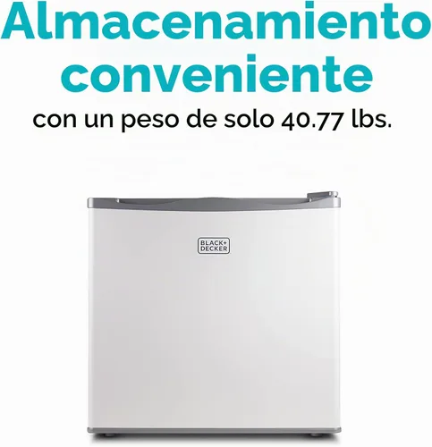 Vista 3 de BLACK+DECKER 1.2 Cu. Ft. Compact Upright Freezer, BUFK12W, White Certificado Energy Star, mini congelación profunda con estante de alambre de ancho