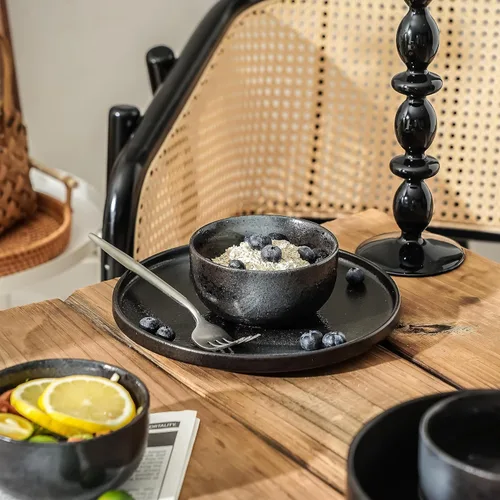 Vista 3 de S&Q'S CERAMICS Cuencos pequeños de cerámica para cocina, juego de 6, cuencos de helado de 9 onzas, cuencos pequeños para servir sopa, salsa