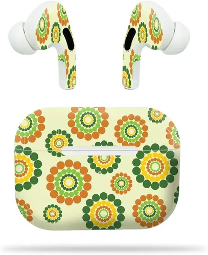 Vista 3 de MightySkins - Compatible con Apple Airpods Pro - Blue Petals Funda protectora de vinilo duradera y única Fácil de aplicar, quitar y cambiar