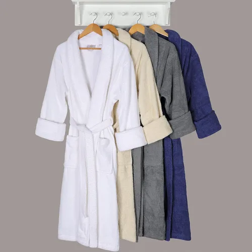 Vista 8 de Albornoz tradicional de algodón turco para mujer, colección clásica para el hogar y el baño
