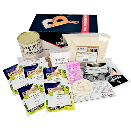 Vista 3 de Brewer's Best Kit de ingredientes para hacer cerveza West Coast Lager