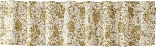 Vista 29 de VHC Brands Dorset Cortina de cenefa para ventana, floral, azul marino, 16 x 73 pulgadas