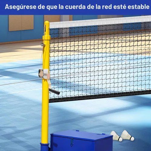 Vista 5 de Tensor de manivela, dispositivo tensor de manivela para voleibol al aire libre, bádminton y red de poste de tenis