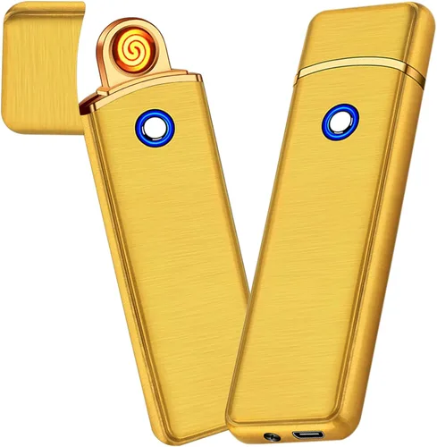 Vista 10 de Encendedor electrónico, encendedor inteligente recargable por USB, encendedor eléctrico fresco, portátil, de doble cara, resistente al viento, sin