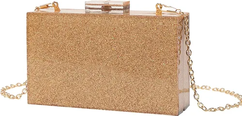 Vista 2 de LETODE Bolsos de mano de acrílico, bolso de plexiglás para mujer