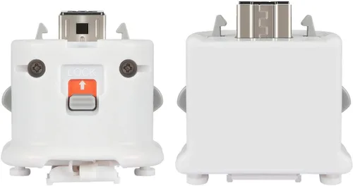 Vista 2 de GIRIAITUS Adaptador Wii Motion Plus - Controlador de sensor de movimiento remoto externo - Blanco, paquete de 2