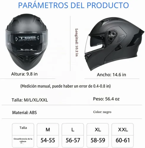 Vista 7 de Casco de Motocicleta Bluetooth, Casco de Motocicleta Modular con Bluetooth, Aprobado por DOT Doble Visera Cara Completa Abatible Cascos