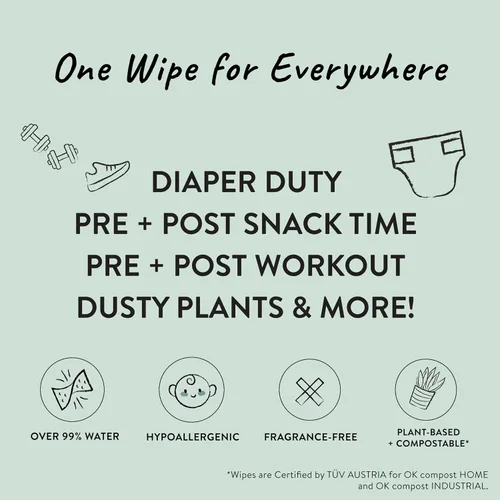 Vista 4 de The Honest Company Paquete de artículos esenciales de género neutro para recién nacidos, derivados naturalmente, hipoalergénicos, sin fragancia