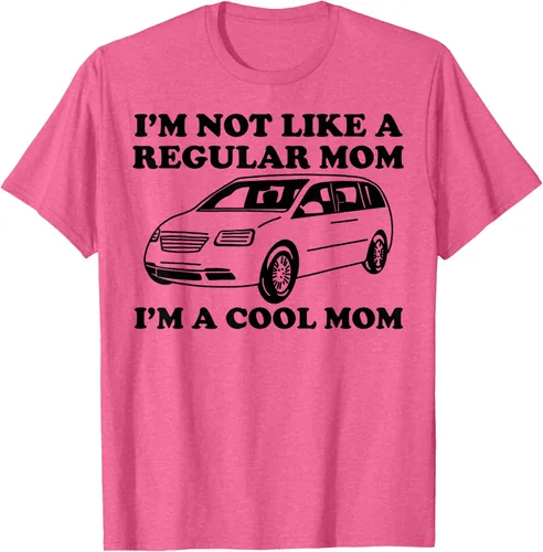 Vista 37 de Camiseta divertida de mamá con texto en inglés "I'm Not Like A Regular Mom I'm A Cool Mom", Blanco, S