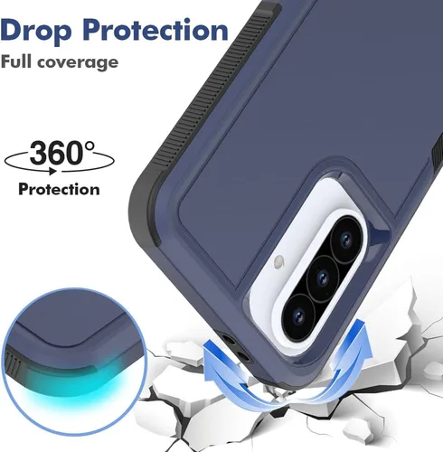 Vista 273 de Jeylly Compatible con Samsung Galaxy A22 5G Funda, Funda Samsung A22 5G con 2pcs protectores de pantalla de vidrio templado