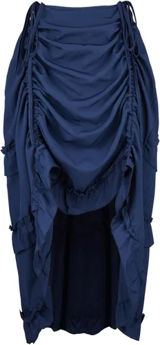 Vista 13 de Zhitunemi Falda de pirata renacentista: falda steampunk vestidos de corsé de talla grande - Ferias renacentistas y festivales medievales Beige