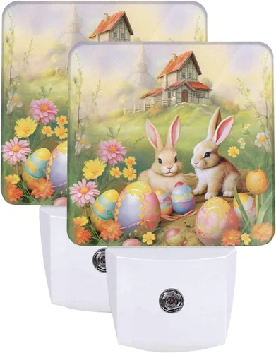 Vista 7 de Paquete de 2 luces LED de Navidad con gnomo de nieve, luces nocturnas de emergencia con sensor automático, juego de 2 para dormitorio, baño