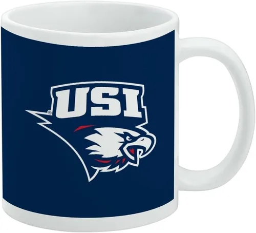 Vista 16 de Taza de cerámica con el logotipo principal de la Universidad Rider, taza de regalo novedosa para café, té y bebidas calientes, 11oz, blanca