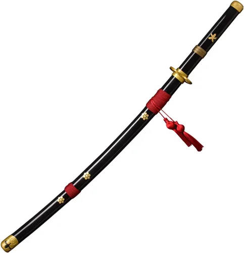 Vista 12 de 41 inches & 51inchs Zoro Katana Real Metal Anime Cosplay Sword, Stainless Steel,Yama Enma/Trafalgar Law/Luffy Kitetsu/shusui/wado ichimonji