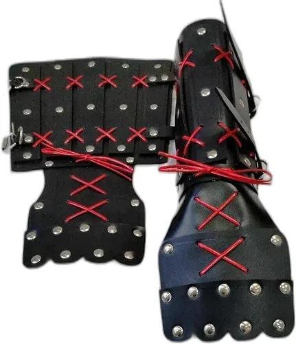Vista 3 de Armadura de cuero medieval completa Samurai Armor - Armadura de cuero para LARP y Cosplay