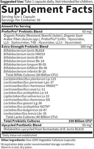 Vista 5 de Garden of Life Dr Formulated - Suplemento completo. Pro, pre y postbióticos 3 en 1, 1 al día. Salud digestiva e inmune para mujeres y hombres. Extra