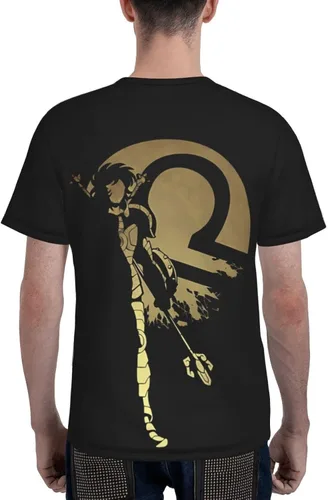 Vista 5 de Saint Anime Seiya - Camiseta de manga corta para hombre, suave, casual, unisex, cuello redondo, camiseta de entrenamiento