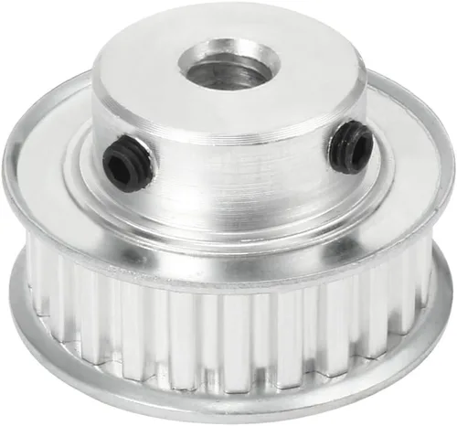 Vista 2 de uxcell Aluminio 24 dientes 0.250 in diámetro 0.200 in polea de correa dentada para correa de 0.394 in