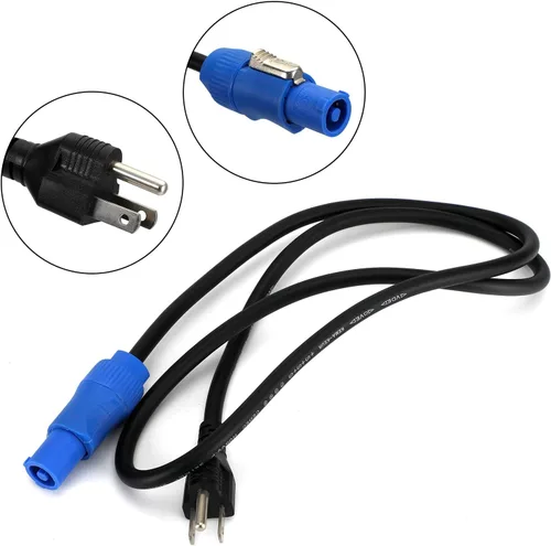 Vista 5 de Cable de alimentación de 3.3 ft para 350 W/330 W/280 W/230 W/200 W cabeza móvil enchufe de EE. UU