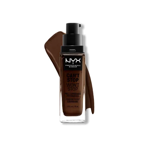 Vista 32 de NYX Professional Makeup Can't Stop Won't Stop - Cepillo para base de maquillaje Negro