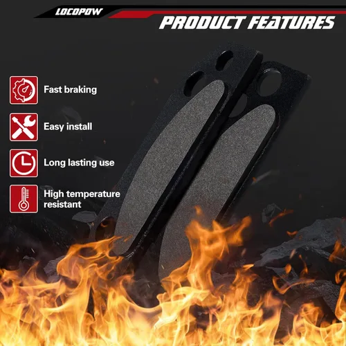 Vista 7 de LOCOPOW 2203147 Pastillas de Freno de Estacionamiento para Polaris Ranger 800 700 500 900 Crew XP 2x4 4x4 6x6 ATV 2005 2006 2007 2008 2009 2010 2011