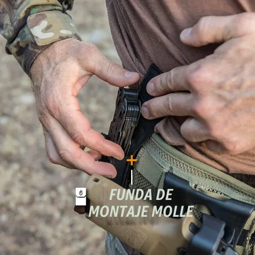 Vista 4 de Gerber Gear Truss Multiherramienta, regalos para hombres, alicates de punta de aguja EDC 17 en 1, incluye cuchillo de bolsillo, destornillador