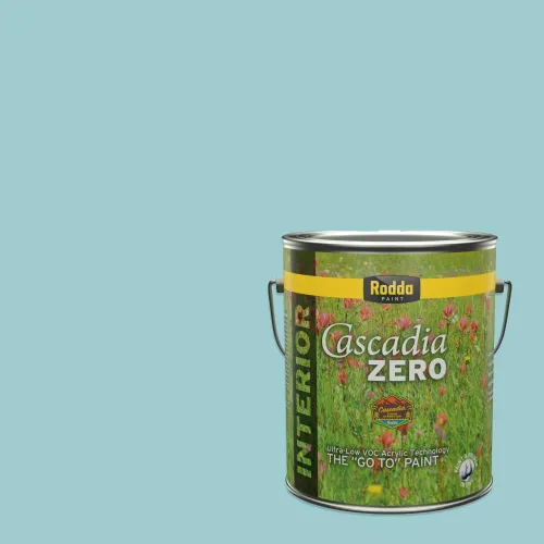 Vista 44 de Rodda Paint CASCADIA XL - Pintura e imprimación satinada para exteriores en uno, cuarto de galón, azul Madonna