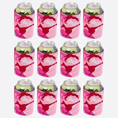 Vista 22 de QualityPerfection Fundas enfriadoras de latas de cerveza (25) de espuma, portavasos de 12 oz para sublimación personalizada HTV, vinilo, bricolaje