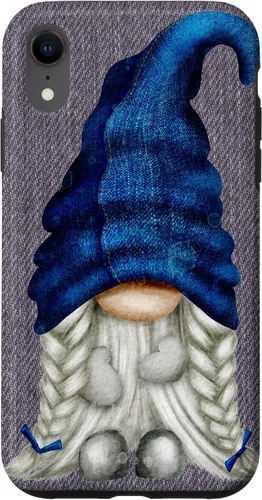Vista 24 de Funny Gnome Girl with Blue Jeans for Women Cute Denim Case for iPhone 17