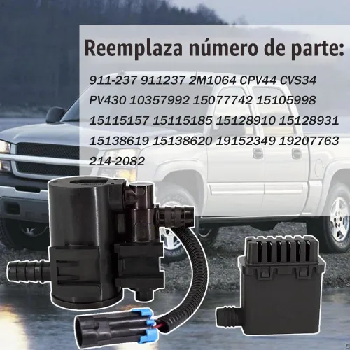 Vista 3 de Solenoide de válvula de purga de contenedor de vapor Compatible con 2004-2010 Chevy Silverado 1500 2500 3500 HD GMC Sierra 1500 2500 3500 HD