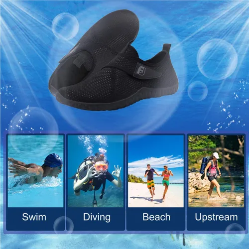 Vista 8 de Zapatos de agua para natación, para mujereshombres, de secado rápido, para playa, senderismo, buceo, navegación, río, deportes acuáticos al aire