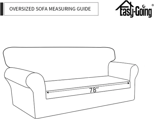 Vista 7 de Easy-Going - Funda elástica de microfibra de 2 piezas para sofá, funda suave de elastano, lavable, parte inferior elástica, protector para muebles