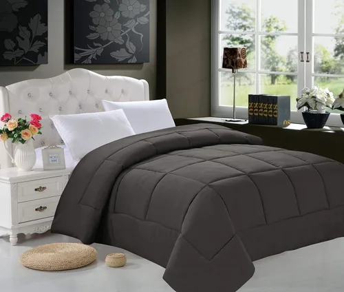 Vista 6 de Elegant Comfort - Funda de edredón para cama individual, tamaño XL, color negro