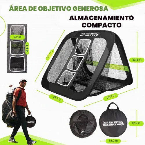 Vista 4 de BAYINBULAK Red de práctica de astillado de golf, accesorios de golf para hombres, 1 paquete
