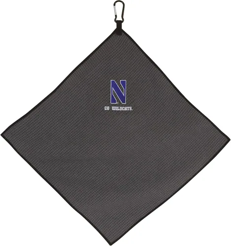 Vista 26 de Team Effort Collegiate - Toalla de microfibra gris de 15" x 15