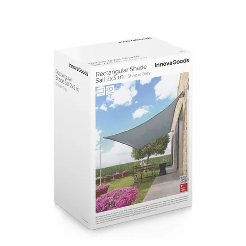 Vista 15 de Toldo Vela de Sombra Rectangular Shazail InnovaGoods 2 x 3 m