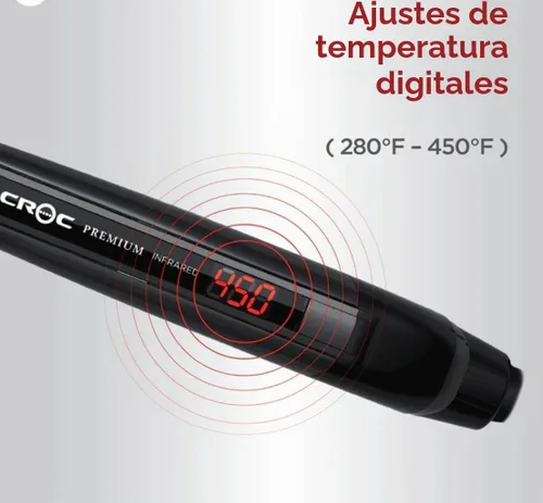 Vista 5 de Croc Premium - Plancha plana de titanio infrarrojo negro 1.5