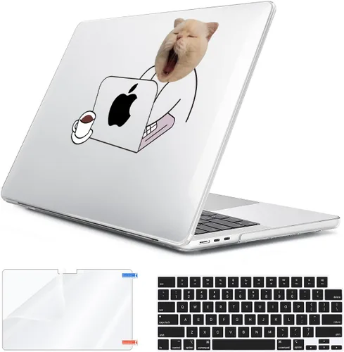 Vista 49 de Compatible con MacBook Air 2026 2025 2024-2022 de 13.6 pulgadas M5 A3449 M4 A3240 M3 A3113 M2 A2681 con Touch ID, carcasa rígida de plástico, hoja