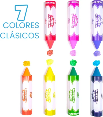 Vista 3 de Tub Works Smooth - Crayones de baño gigantes Crayones de baño no tóxicos y lavables para niños pequeños y niños Fórmula única que se dibuja