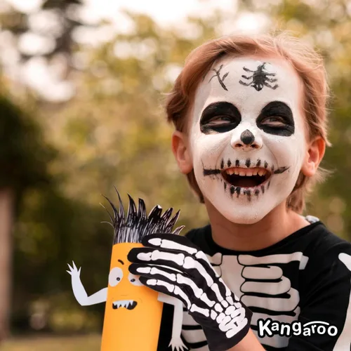 Vista 7 de Accesorios para Halloween de Kangaroo guantes de esqueleto