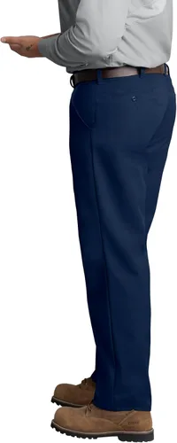 Vista 5 de Red Kap Men's Stain Resistant, Flat Front Work Pants Azul marino