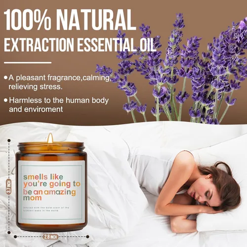 Vista 7 de Regalos del Día de la Madre para Mamá, Regalos para Mamá Nueva, Regalo para Nuevas Mamás, Regalo de Madres Después del Parto - Vela de Cera de Soja