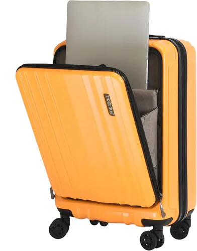 Vista 3 de TydeCkare Equipaje de cabina de mano de 19 pulgadas, Naranja, Moderno