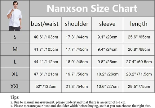 Vista 7 de Nanxson Chaqueta de chef unisex de manga corta para hombre con malla transpirable CFM0029